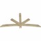 Ekena Millwork Alberta Rough Sawn Timber Gable Bracket, Douglas Fir, 72"W x 36"H x 2"D x 4"F, 12/12 Pitch GBW072X36X0204ALB00RDF - alternate 2